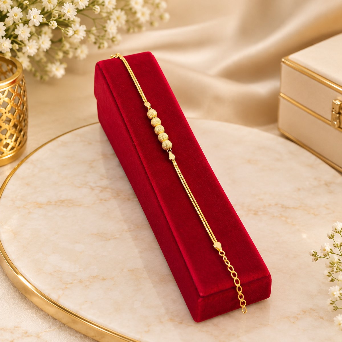 Gold plated bracelet
